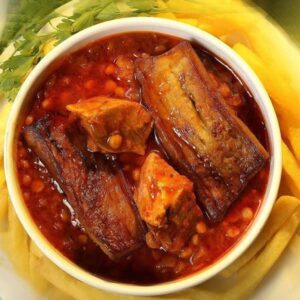 چلو خورشت قیمه بادمجان