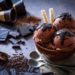 بستنی شکلاتی نوتلا