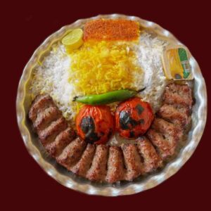 چلو لقمه مخصوص زعفرانی