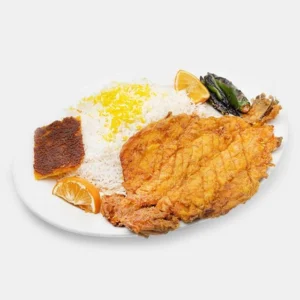 چلو ماهی قزل آلا سوخاری